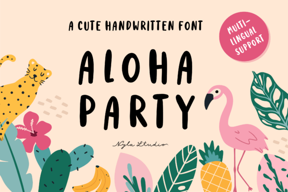 Aloha Party: A Playful Handwritten Font for Scroll-Stopping Campaigns