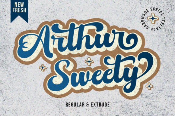 Arthur Sweety: A Modern Script Font for Digital Design
