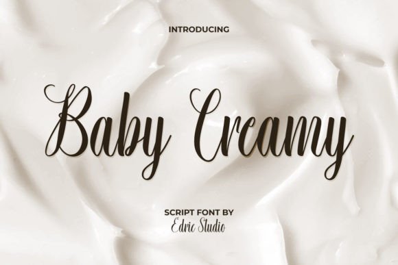 Baby Creamy Font: Soft Script Charm for Handmade Labels & Printables