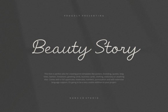Beauty Story: A Modern Handwritten Typeface for Real Branding