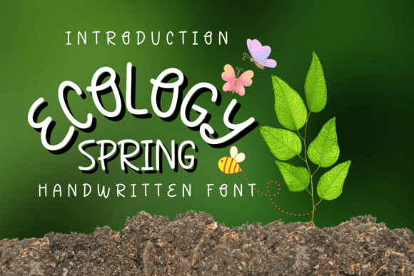 Ecology Spring: A Handwritten Font That Feels Like a Thoughtful First Draft