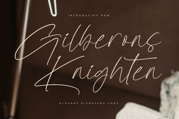 Gilberons Knighten: A Refined Script Typeface for Editorial Design