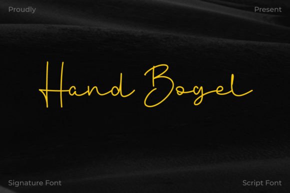 Hand Bogel: A Luxurious Script Typeface for Digital Branding