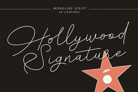 Hollywood Signature: A Polished Script Font for Digital Branding