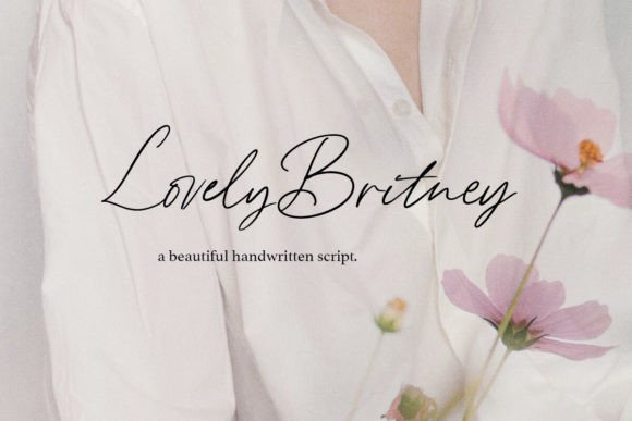 Lovely Britney: A Handwritten Script Font for Thoughtful Editorial Moments