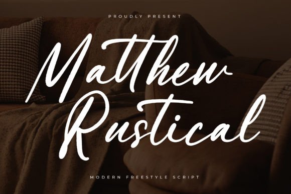 Matthew Rustical: A Modern Script Font for Editorial Design