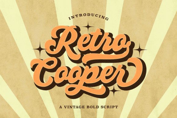Retro Cooper: A Vintage Script Font That Anchors Editorial Mood