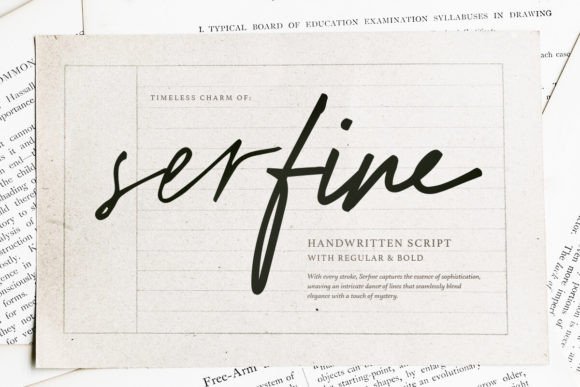 Serfine: A Handwritten Script Font That Makes Your Campaigns Instantly Recognizable
