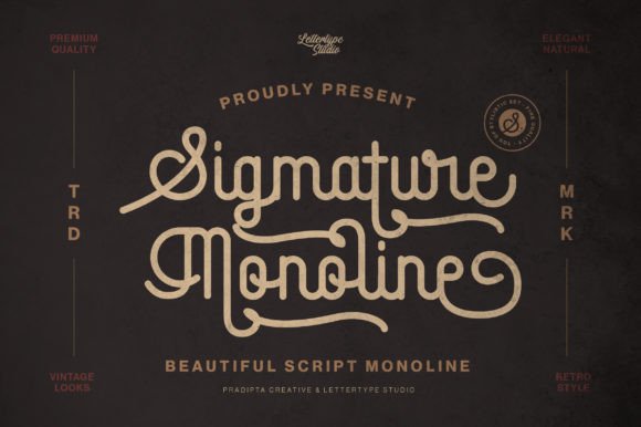 Sigmature Monoline: A Refined Script Font for Digital Branding