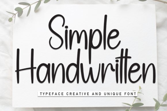 Simple Handwritten: A Warm, Human Script Font for Digital Interfaces