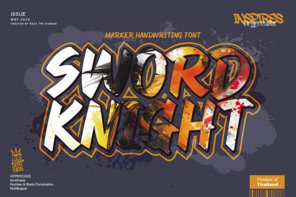 Sword Knight: A Graffiti-Style Font That Gives Your Brand Edge