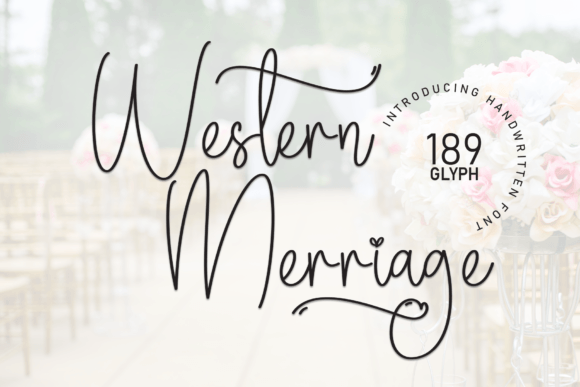 Western Merriage Handwritten Font for Crafters & Sellers