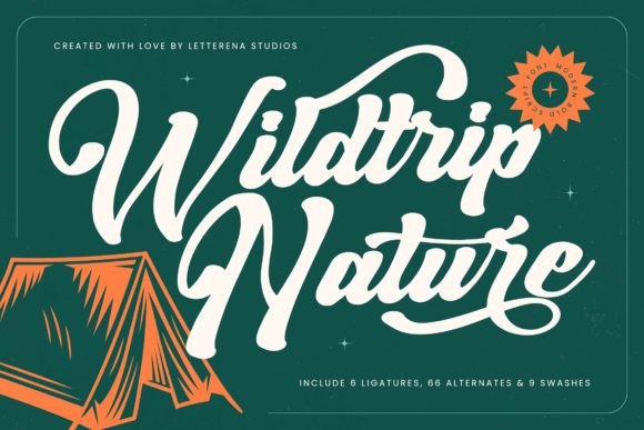Wildtrip Nature: A Bold Script Font That Cuts Through the Feed