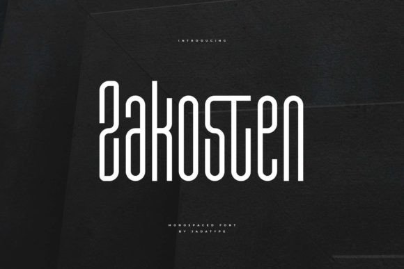 Zakosten: A Monospaced Corporate Font That Actually Works